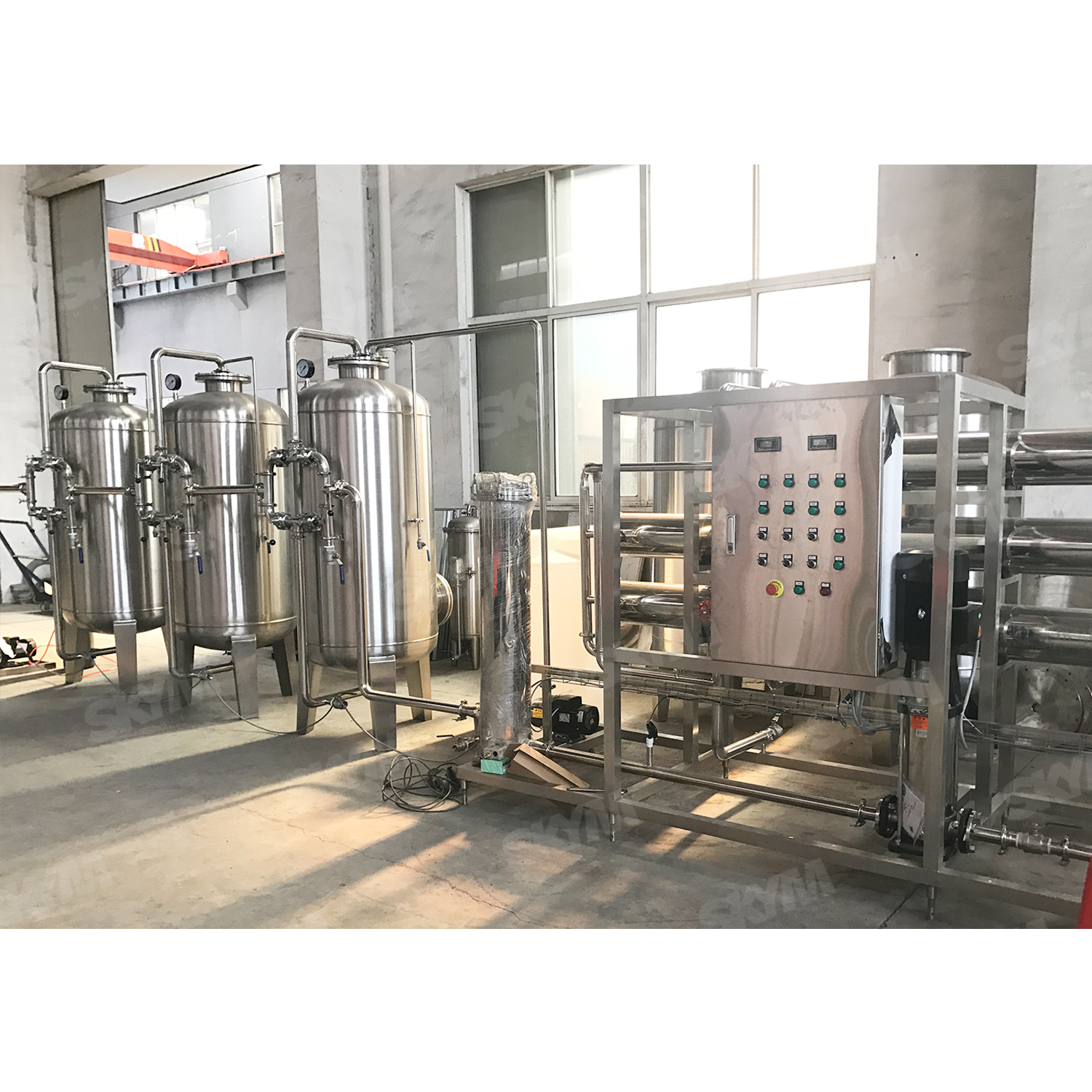 Máquina de tratamento de água industrial RO UV 6000LPH